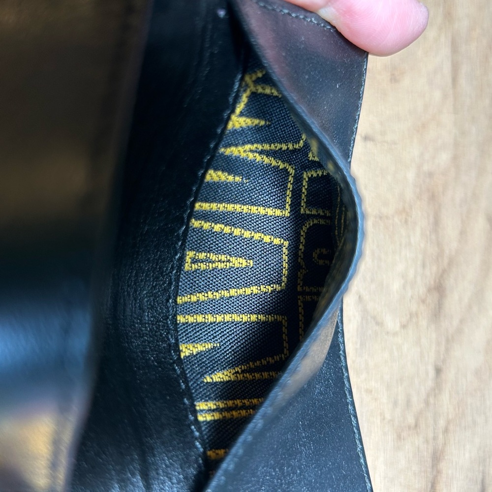 Vivienne Westwood Black Croc-Embossed Wallet Key Case with Gold Logo Authentic - Picture 9 of 14